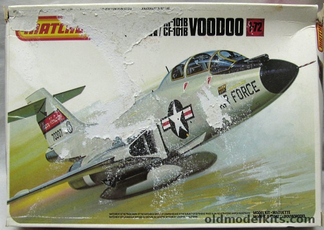 Matchbox 1/72 McDonnell F-101F / RF-101B / CF-101B Voodoo - USAF (2) and RCAF, PK-411 plastic model kit